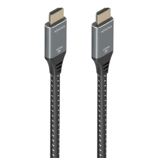 Cable HDMI AISENS A150-0877 7m 8K 60Hz UHD HDR eARC Cobre OFC Mallado Gris/Negro