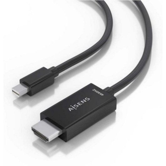 Videokabel Aisens A125-0889 Mini DisplayPort HDMI 3m 4K 60Hz Schwarz Unidirektional