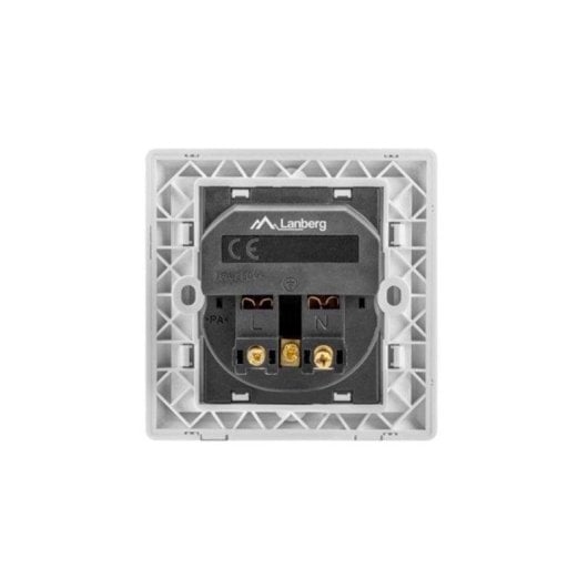 Régua de tomadas Lanberg AC-WS01-USB2-F 1 tomada Conexão Imperial Socket 1366