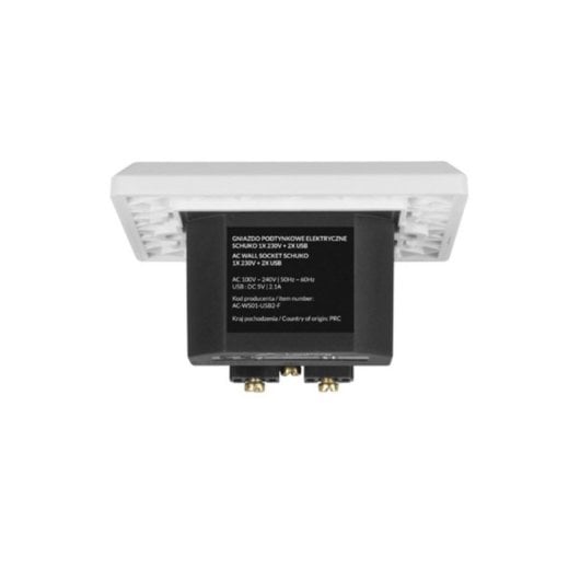 Socket Lanberg AC-WS01-USB2-F 1366 Imperial 1 cabezal