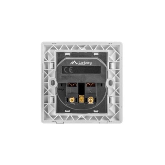 Régua de tomadas Lanberg AC-WS01-USB2-F 1 tomada Conexão Imperial Socket 1366