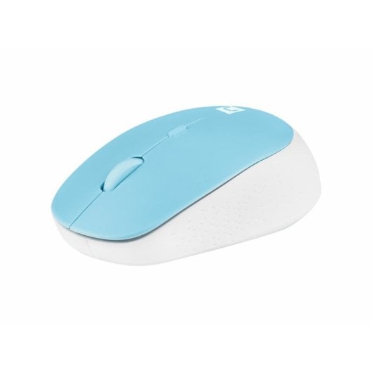 Ratón Natec inalámbrico Bluetooth 1600 DPI 4 botones Azul Blanco