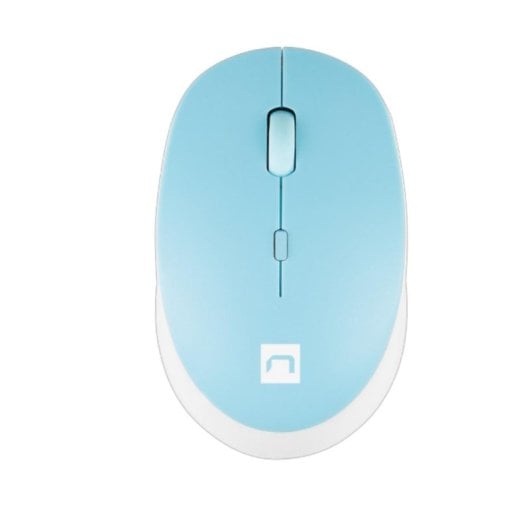 Ratón Natec inalámbrico Bluetooth 1600 DPI 4 botones Azul Blanco