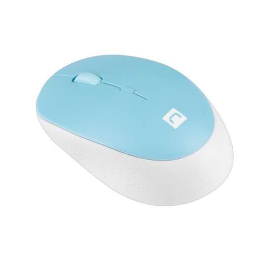 Ratón Natec inalámbrico Bluetooth 1600 DPI 4 botones Azul Blanco