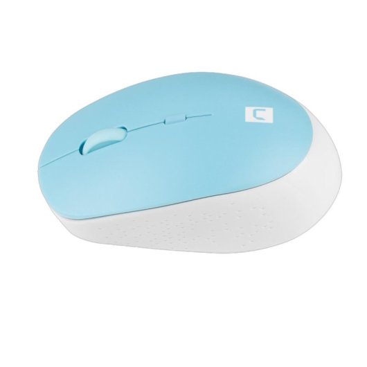 Ratón Natec inalámbrico Bluetooth 1600 DPI 4 botones Azul Blanco