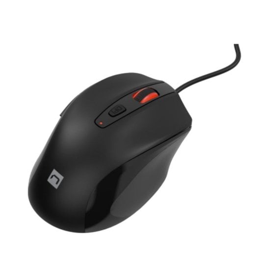 Rato Natec NMY-2047 com cabo 4000 DPI Óptico RGB Preto