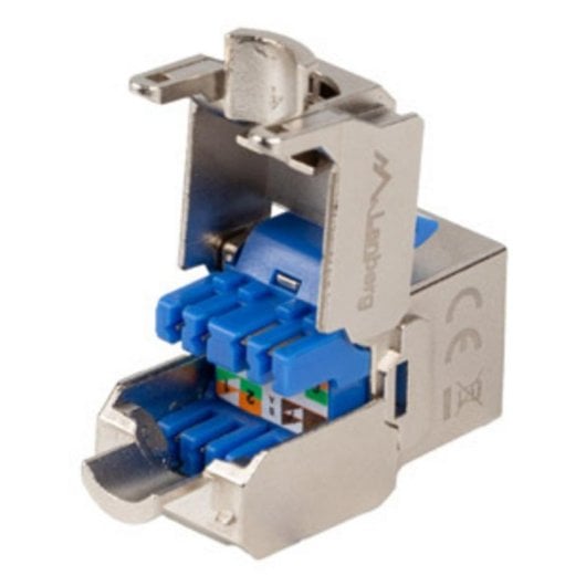 Keystone Lanberg KSF6-4000 Plano Azul Plata RJ-45 LSA Hembra Fósforo/Bronce
