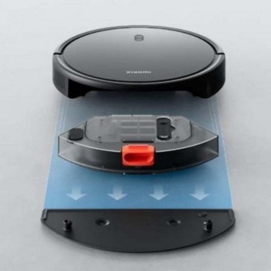 Robot Aspirador Xiaomi E10C WiFi Negro con fregado, hasta 110 min autonomía