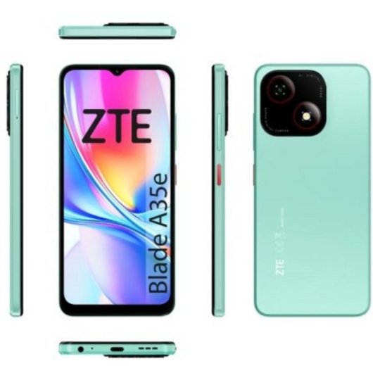 Smartphone ZTE Blade A35E 2GB 32GB 6.52" Android 14 Go 5000mAh Verde