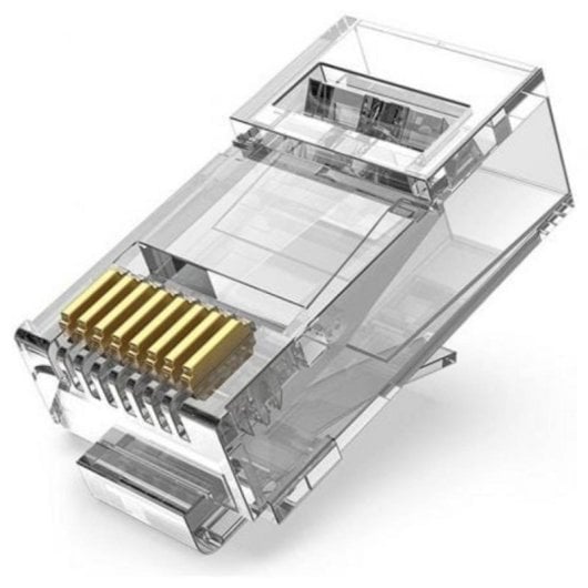 Conector RJ45 Vention IDGR0-50 Cat.6A UTP Terminales Chapados en Oro 50 Unidades