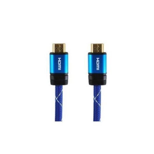 Cable HDMI 3GO CHDMIV3 1.8m V3.0 Azul 4K 60Hz Conectores baño oro 18Gbps