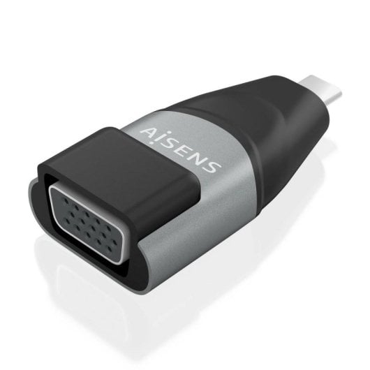 Adapter AISENS USB-C zu VGA Aluminium Grau USB-C/M-HDB15/H Adapter AISENS USB-C zu VGA Aluminium Grau USB-C/M-HDB15/H