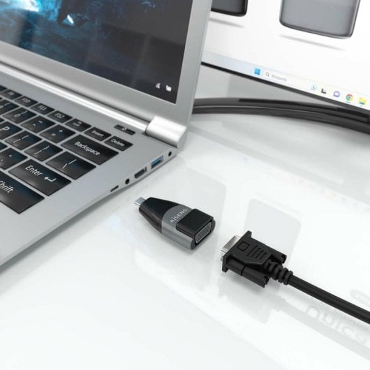 Adapter AISENS USB-C zu VGA Aluminium Grau USB-C/M-HDB15/H Adapter AISENS USB-C zu VGA Aluminium Grau USB-C/M-HDB15/H