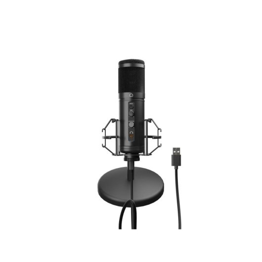 Micrófono Genesis Radium 600 G2 USB cardioide condensador con soporte y control de volumen