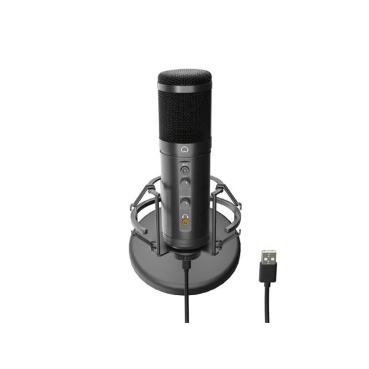 Micrófono Genesis Radium 600 G2 USB cardioide condensador con soporte y control de volumen