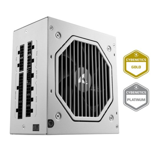 Fonte de Alimentação Sharkoon 1200W Certificação Cybenetics Gold Modelo Rebel P20 Extras modulares ventilador silencioso