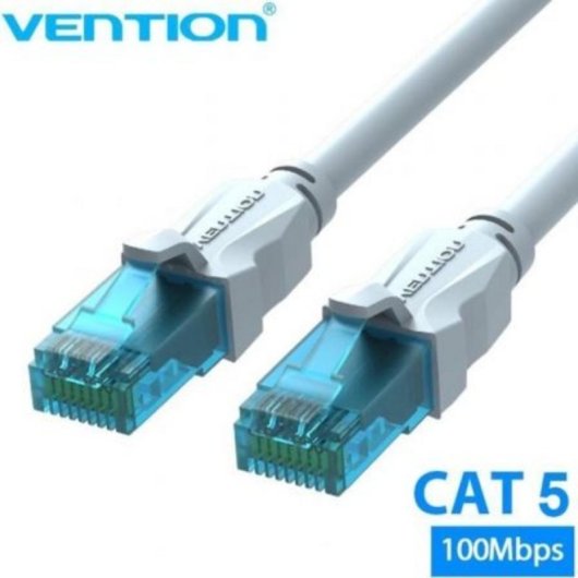 Cable de red RJ45 UTP Vention VAP-A10-S1500 Cat.5e 15m Azul y Blanco blindado