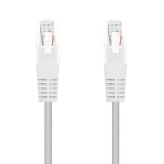 Nanocable Latiguillo RJ45 CAT.6 UTP 25CM 100% Cobre Blanc