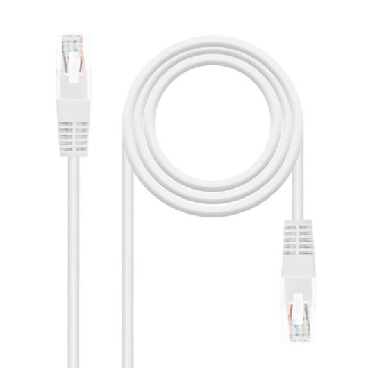 Nanocable Latiguillo RJ45 CAT.6 UTP 25CM 100% Cobre Blanc