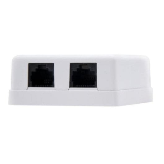 Rosetta da Superficie Nanocable 10.21.1502 Cat.6 2 Porte Bianco Rosetta da Superficie Nanocable 10.21.1502 Cat.6 2 Porte Bianco