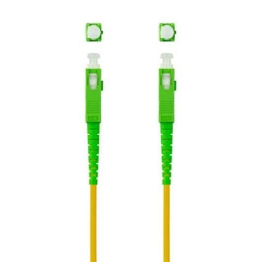Cable de Fibra Óptica Nanocable 10.20.0015 SC/APC-SC/APC Monomodo Simplex LSZH 15m Amarillo