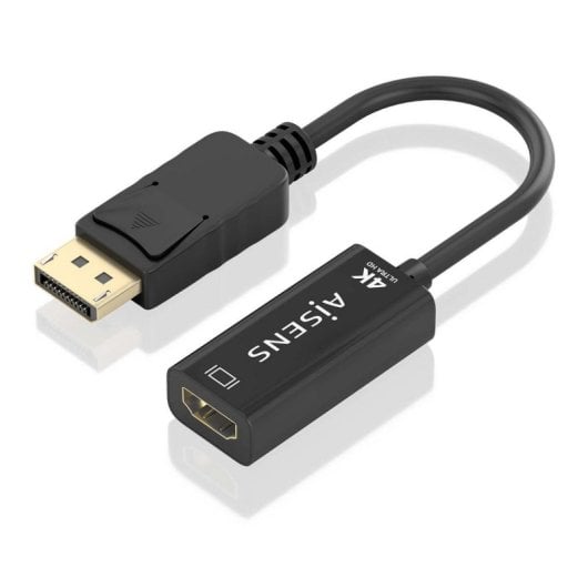 Conversor DisplayPort a HDMI Aisens A125-0905 4K@60Hz 15cm Negro