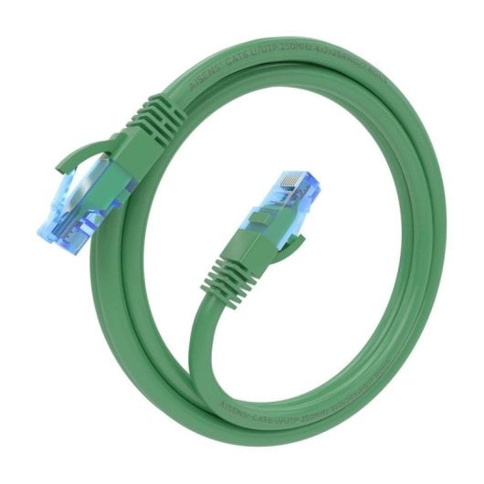 Cable de red Aisens A135-0809 Cat.6 UTP AWG26 CCA 1m Verde RJ45