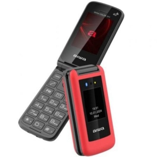 Handy Aiwa FP-30-4G RD Dual SIM Bluetooth 5.1 Kamera Linse SOS-Taste Handy Aiwa FP-30-4G RD Dual SIM Bluetooth 5.1 Kamera Linse SOS-Taste