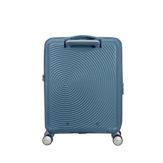 Mala de Cabine American Tourister SoundBox Expandível 4 Rodas Azul Stone Blue