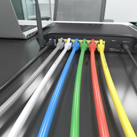Cable de red AISENS A135-0832 Cat.6 UTP AWG26 CCA 75cm Amarillo 1000Mbps RoHS