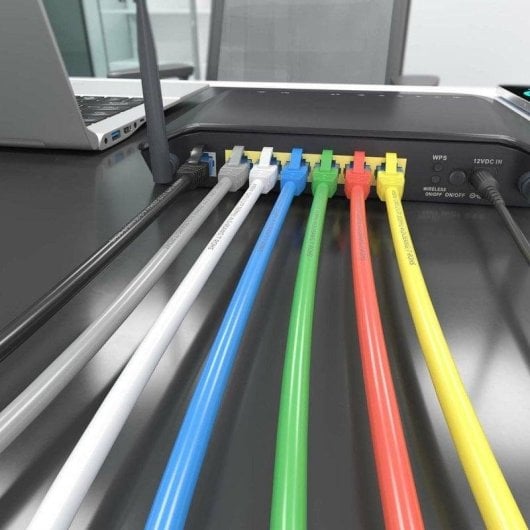 Cavo di rete Aisens A135-0832 Cat.6 UTP 0,75 m RJ45 Giallo CCA