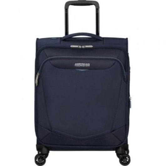 Maleta Cabina American Tourister SummerRide Spinner 55cm Azul Marino Expandible TSA 4 Ruedas