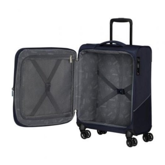 Maleta Cabina American Tourister SummerRide Spinner 55cm Azul Marino Expandible TSA 4 Ruedas