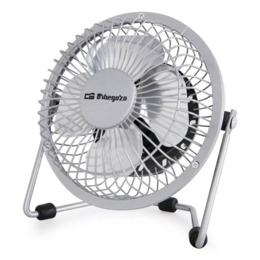 Mini Ventoinha de Sobremesa USB Orbegozo PW 1025 8W 10cm Ultra Silenciosa Hélices Metálicas