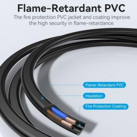Cable alimentación Vention ZCLBAC CEE7/16 macho a C7 hembra 1.8m 250V 2.5A Negro