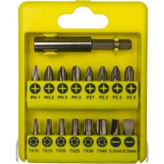 Bitsatz Ryobi RAK17SD 21-teilig 16 x 25 mm mit Kunststoffetui Bitsatz Ryobi RAK17SD 21-teilig 16 x 25 mm mit Kunststoffetui