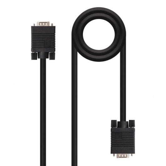 Cable VGA Nanocable 10.15.1305 HDB15 Macho-Macho 5m Negro Doble Apantallado RoHS