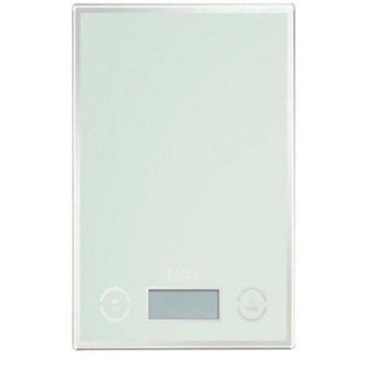Bilancia da cucina Laica KS1050 elettronica 5kg 1g vetro temperato LCD bianca