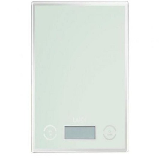 Báscula electrónica Laica KS1050 5kg 1g Vidrio templado Pantalla LCD Blanca