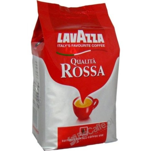 Café en grano Lavazza Qualità Rossa 1kg mezcla Arábica y Robusta tueste medio intensidad 5