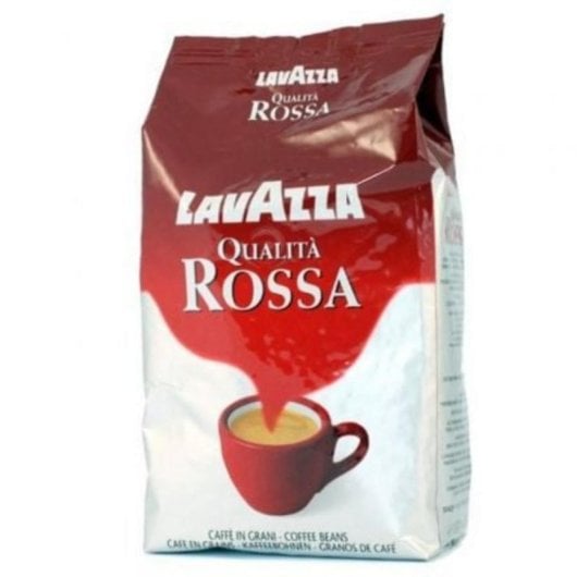 Café en grano Lavazza Qualità Rossa 1kg mezcla Arábica y Robusta tueste medio intensidad 5