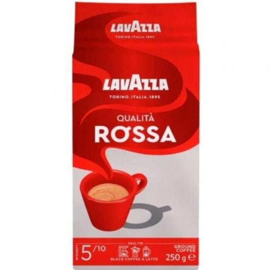 Caffè Macinato Lavazza Qualità Rossa 250g Tostatura Media Caffè in Bustina