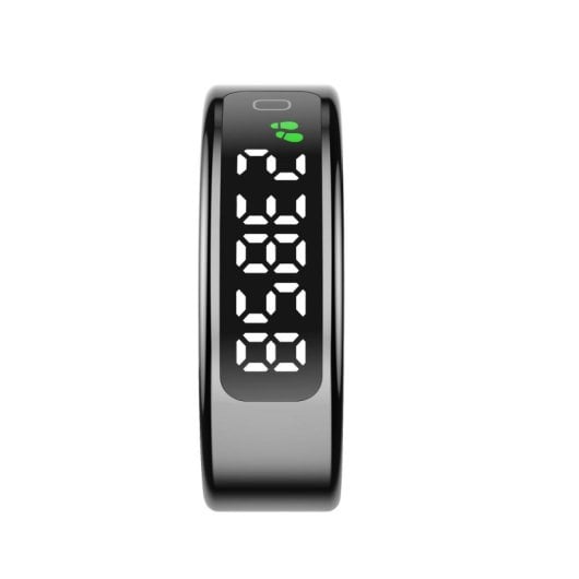 Anillo Inteligente Leotec Kör Mau LED Negro 15mAh 5ATM Acero Inoxidable Bluetooth 5.0