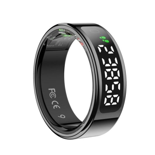Anillo Inteligente Leotec Kör Mau LED Negro 15mAh 5ATM Acero Inoxidable Bluetooth 5.0