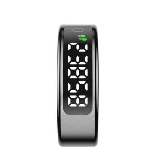 Anillo inteligente Leotec Smart Ring Kör Mau LED 15mAh Acero inoxidable 5ATM Negro