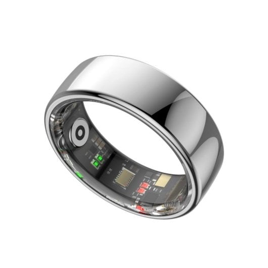 Anillo inteligente Leotec Kör HA Plata sensor ritmo cardíaco 5 ATM seguimiento deportivo