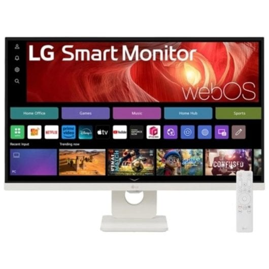 Monitor Smart LG 27U731SA-W, 27", webOS 24, IPS, 4K UHD, USB-C 65W, Altavoces, Bluetooth