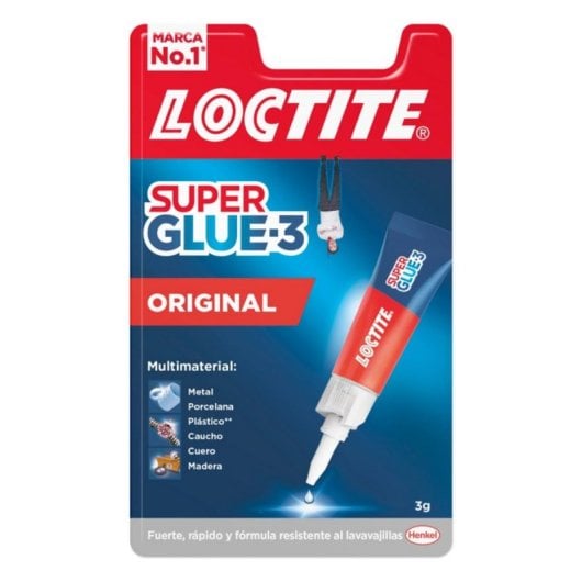 Adhesivo Loctite Super Glue-3 Original Transparente Resistente Multiusos 3g