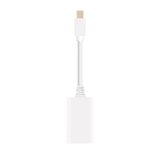 Conversor Nanocable 10.16.0102-W Mini DisplayPort Macho HDMI Hembra Blanco 15cm