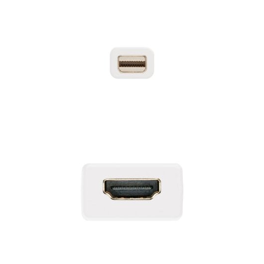 Conversor Nanocable 10.16.0102-W Mini DisplayPort Macho HDMI Hembra Blanco 15cm